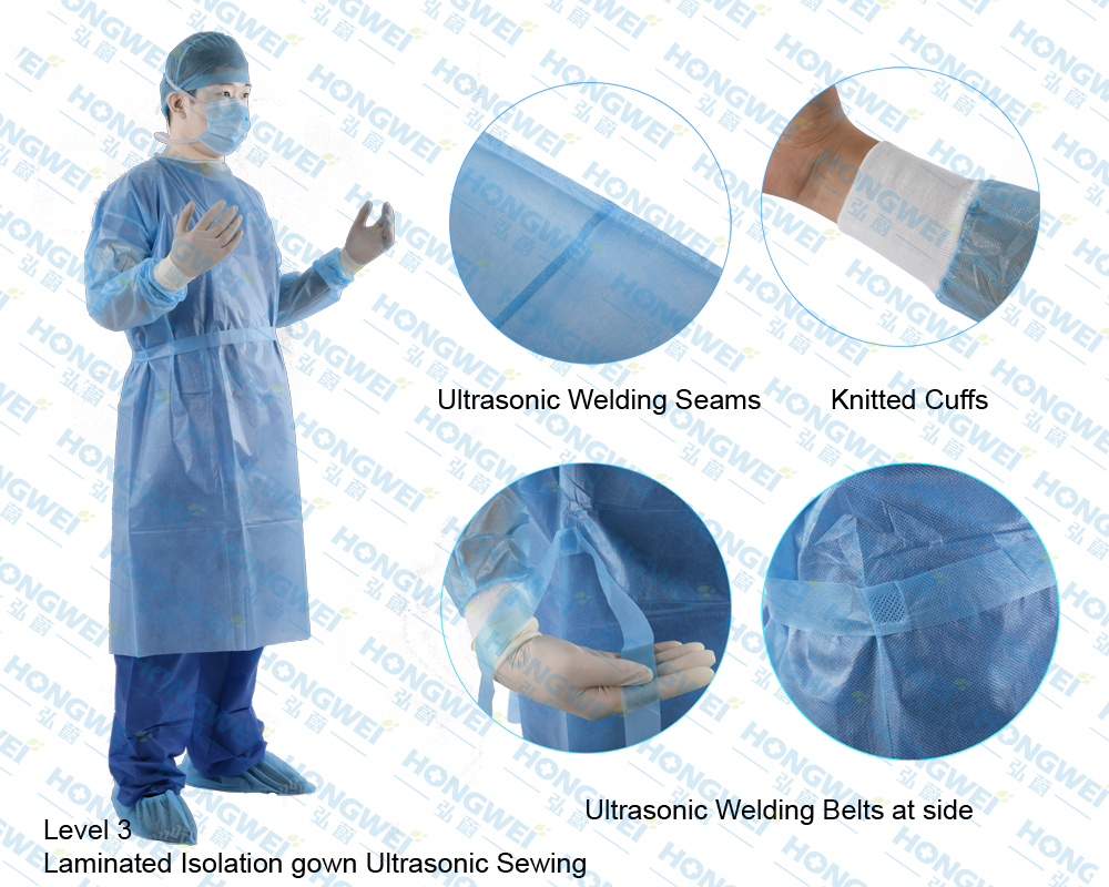 Isolation Gown Disposable AAMI Level 1/2 - ROMI Medical