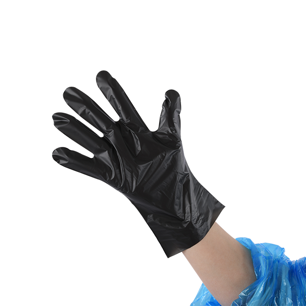 Disposable TPE Clear Black Gloves