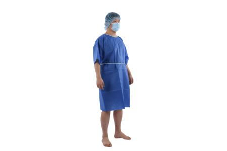 disposable hospital gown